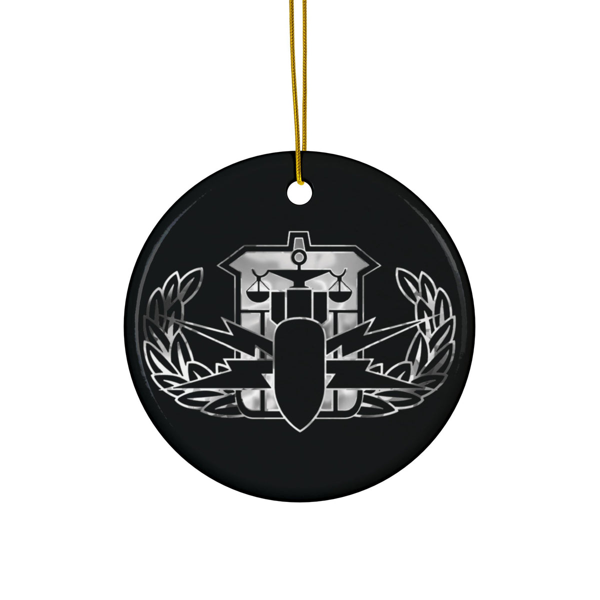 Ornament - "It's 5 o'clock Somewhere" (HDS/PSBT Badge: BW)