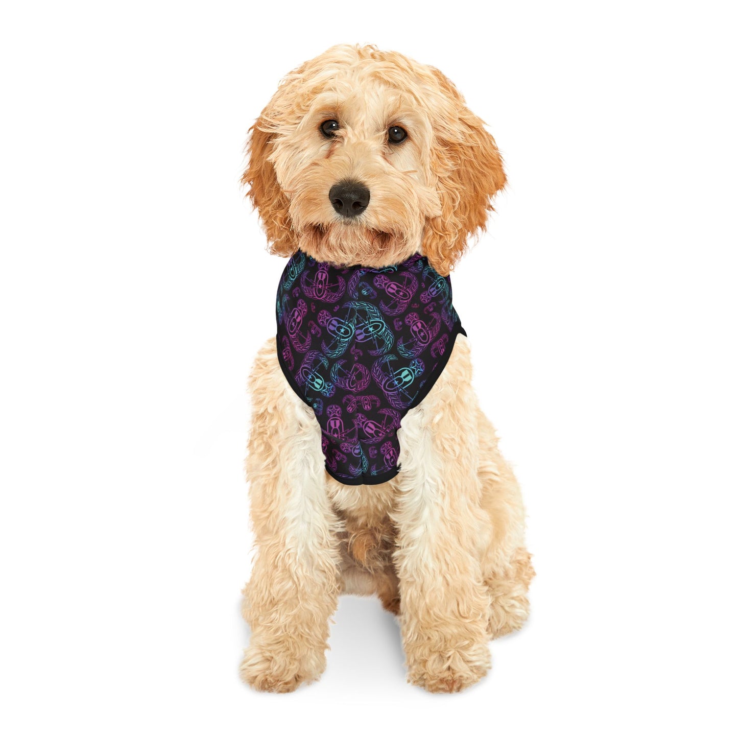 Print On Demand - Pet Hoodie — "EOD BOMBre" (Pink/Turquoise/Purple)
