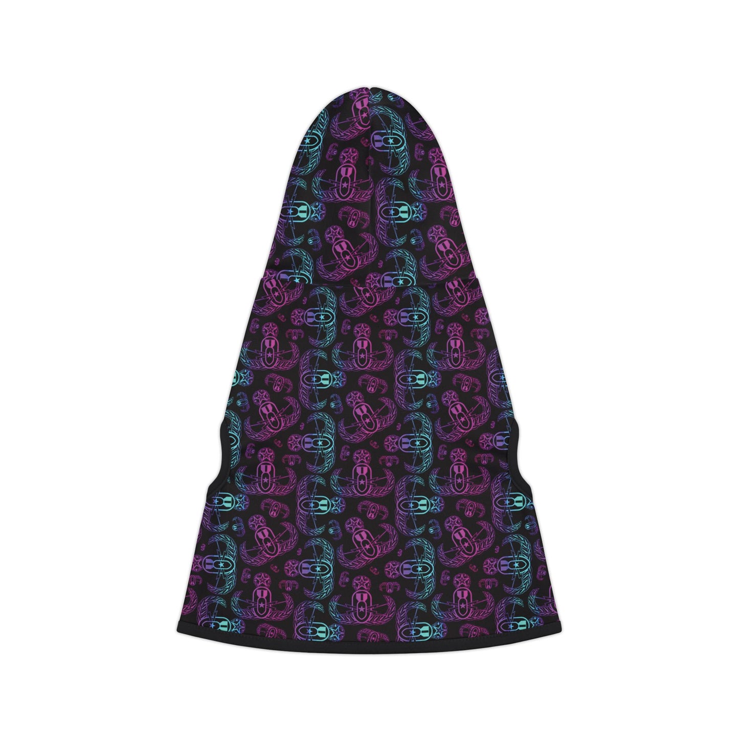 Print On Demand - Pet Hoodie — "EOD BOMBre" (Pink/Turquoise/Purple)