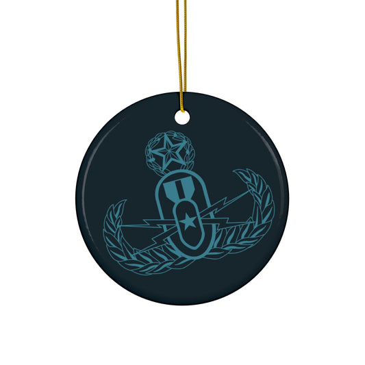 Ornament - "EOD Master Badge" (Teal)