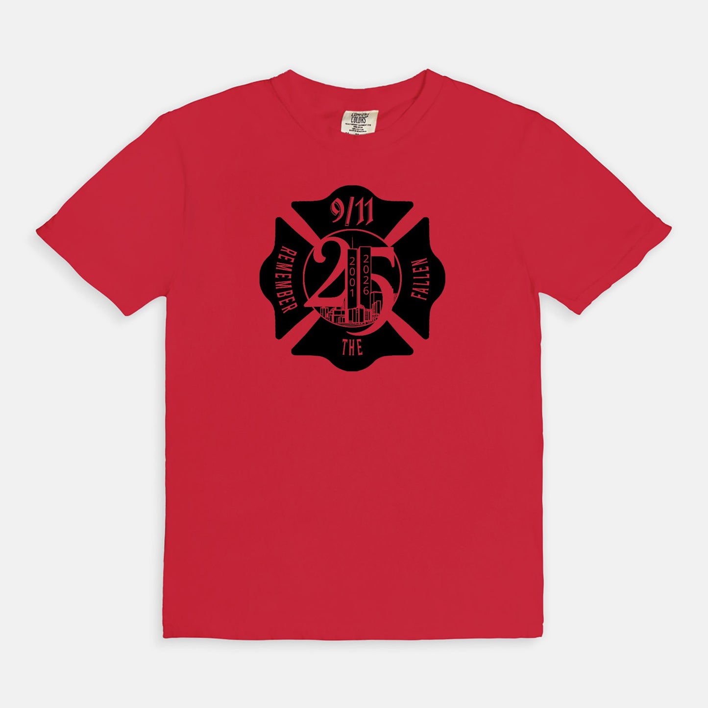 Comfort T-shirt - "Remember the Fallen" (Black) (Limited 9/11 25th Year Edition)