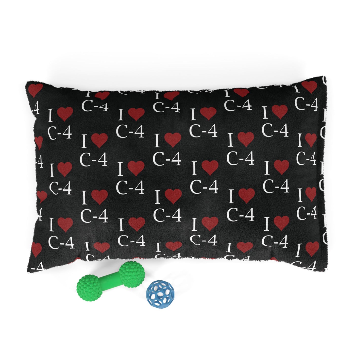 Pet Bed — "I Heart C-4"