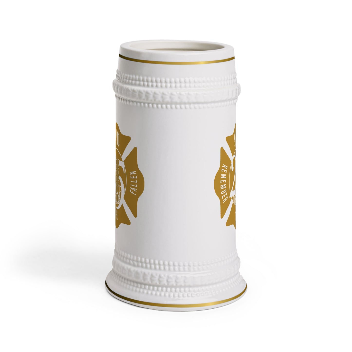 25th Anniversary 9/11 Firefighter Beer Stein Mug – Remember the Fallen Ceramic Stein