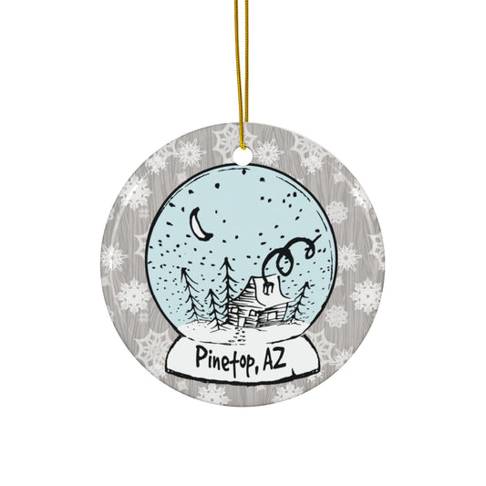 Ornament – "Snow Globe Cabin" (Pinetop, AZ)