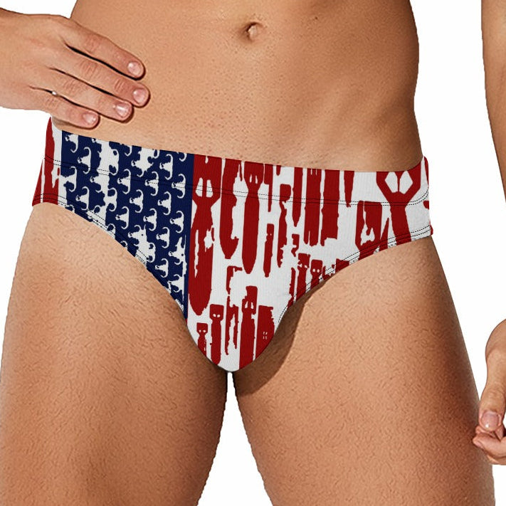 Men's Swim Briefs - "EOD Bomb Flag"