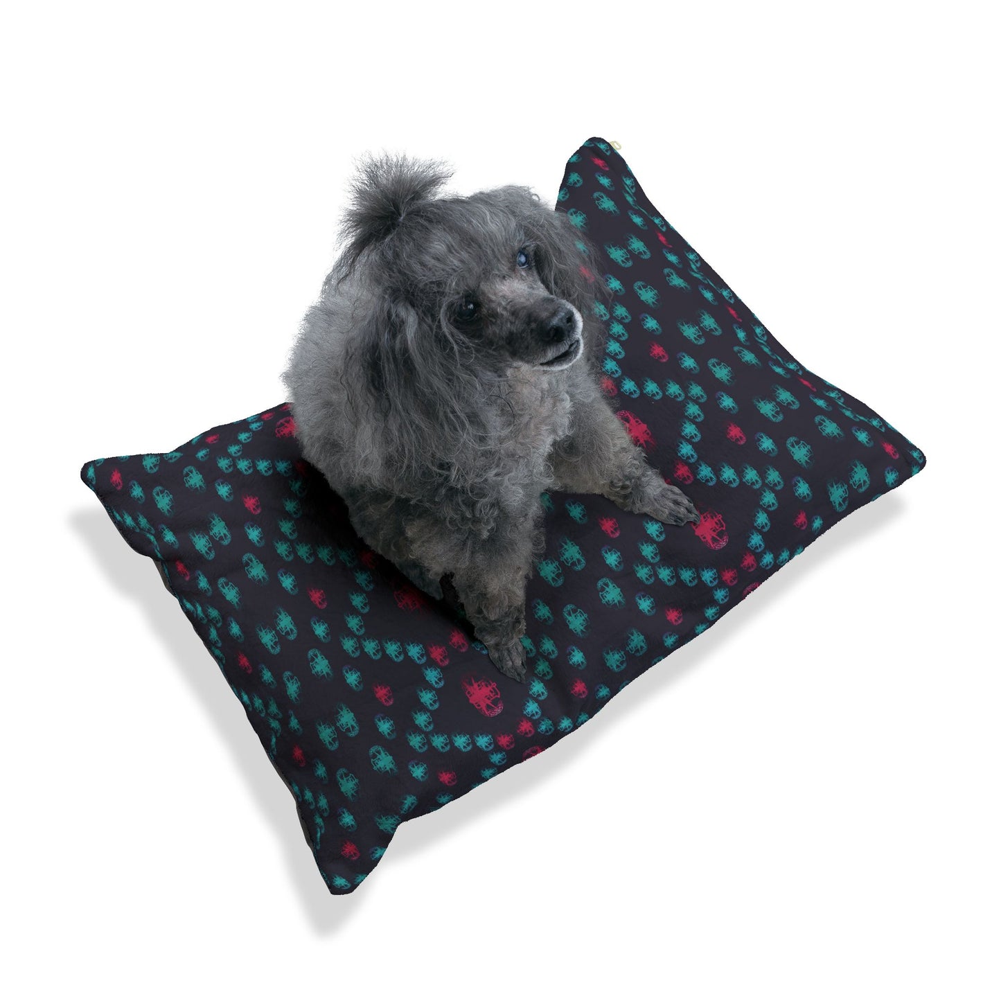 Pet Bed — "PSBT Aztec" (Pink & Turquoise)