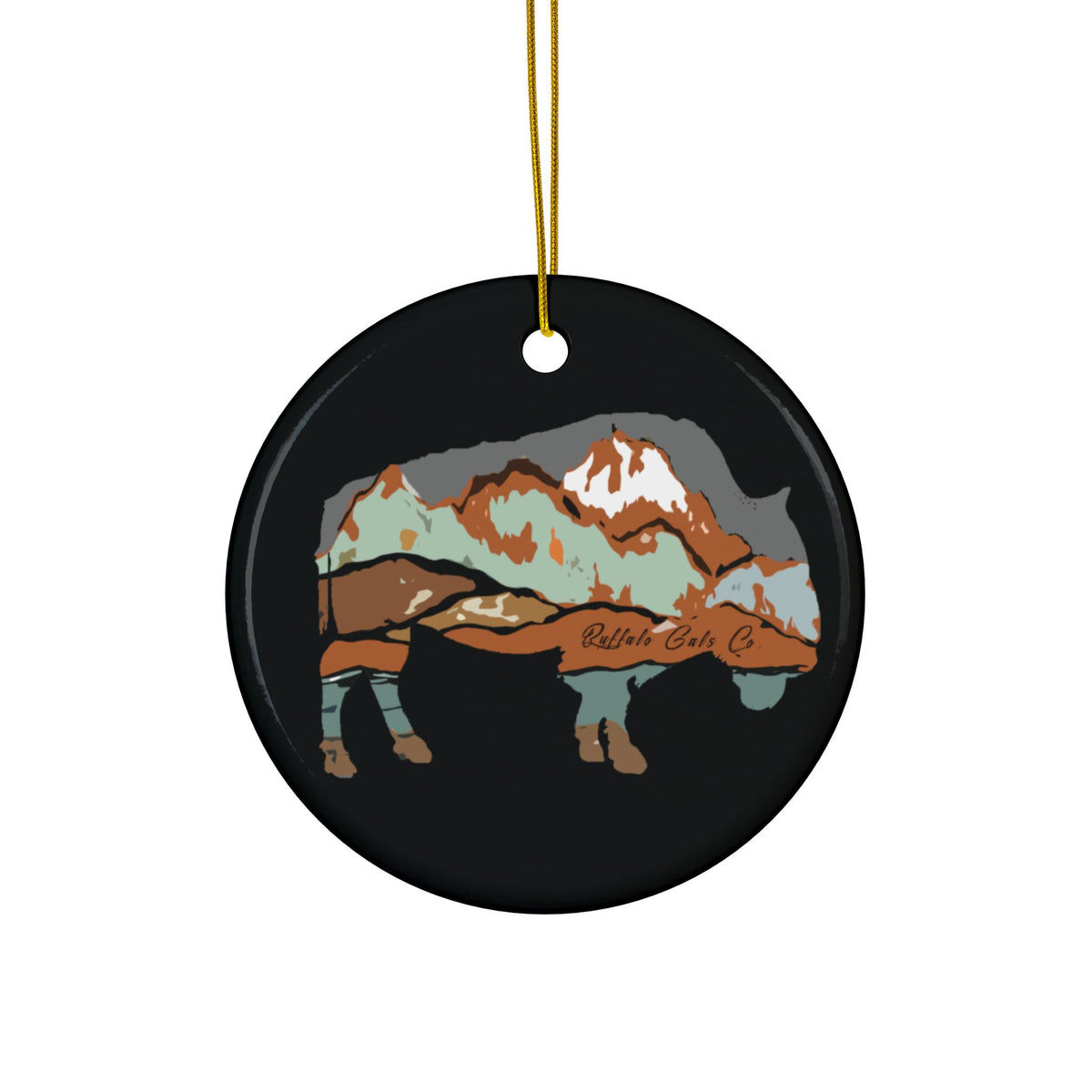 Ornament - "White Mountains Bison"