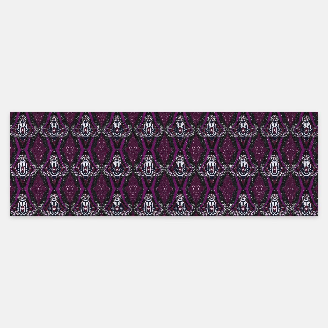 Pashmina Scarf - "Mid Century Modern EOD" (Plum)