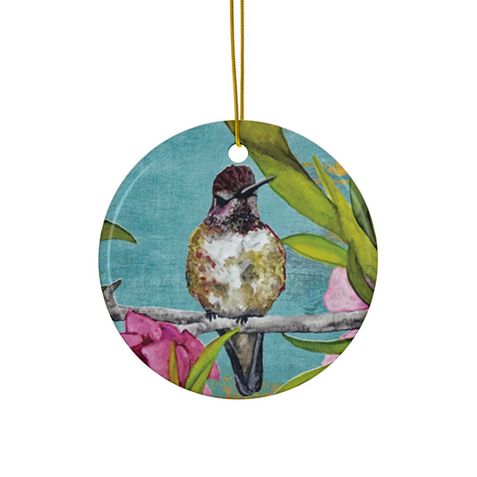 Ornament - "Ruby, the Hummingbird"