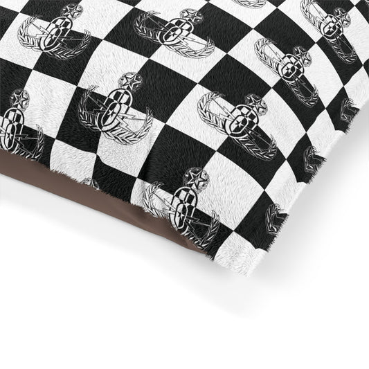 Pet Bed — "EOD Checkered Flag"