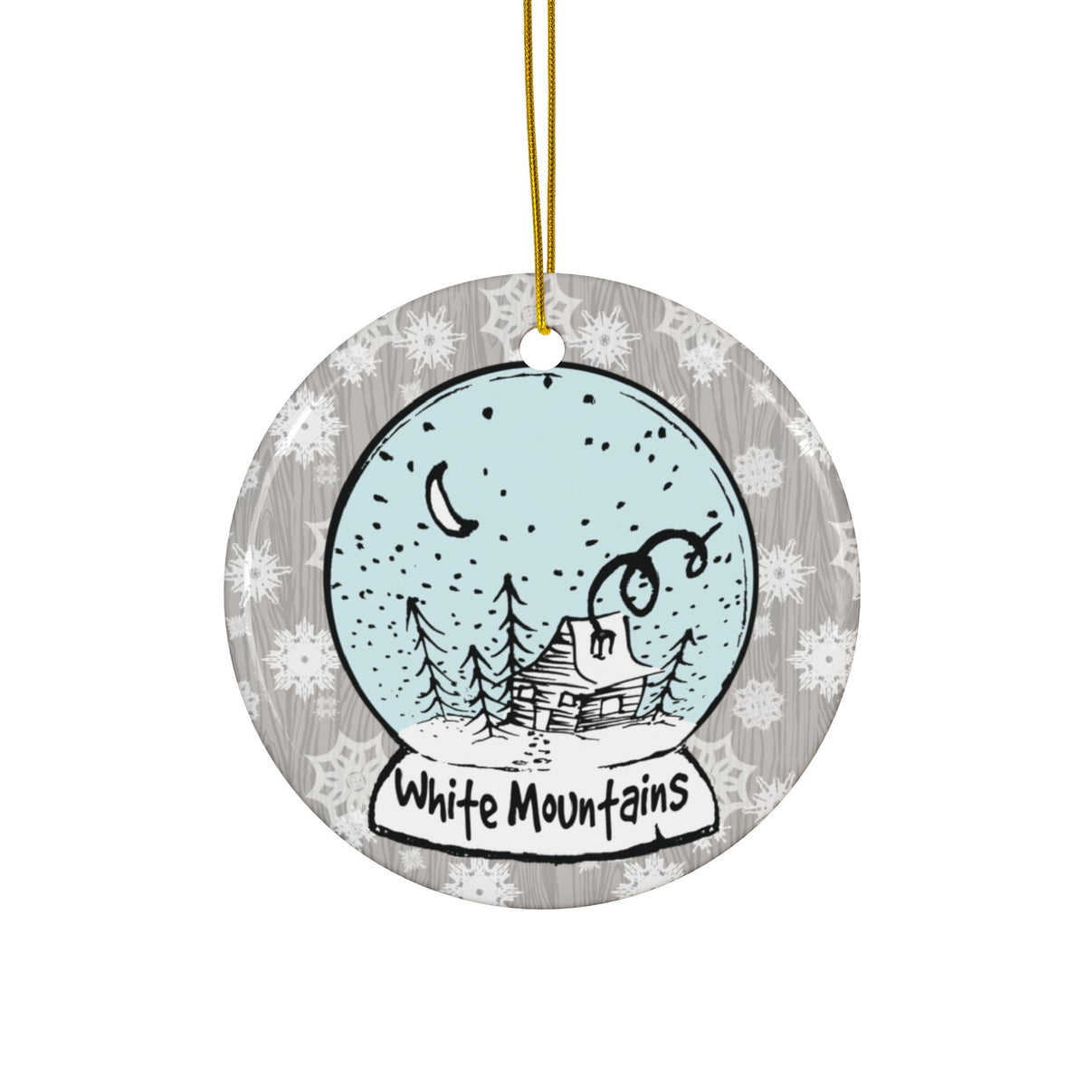 Ornament – "Snow Globe Cabin" (White Mountains, AZ)