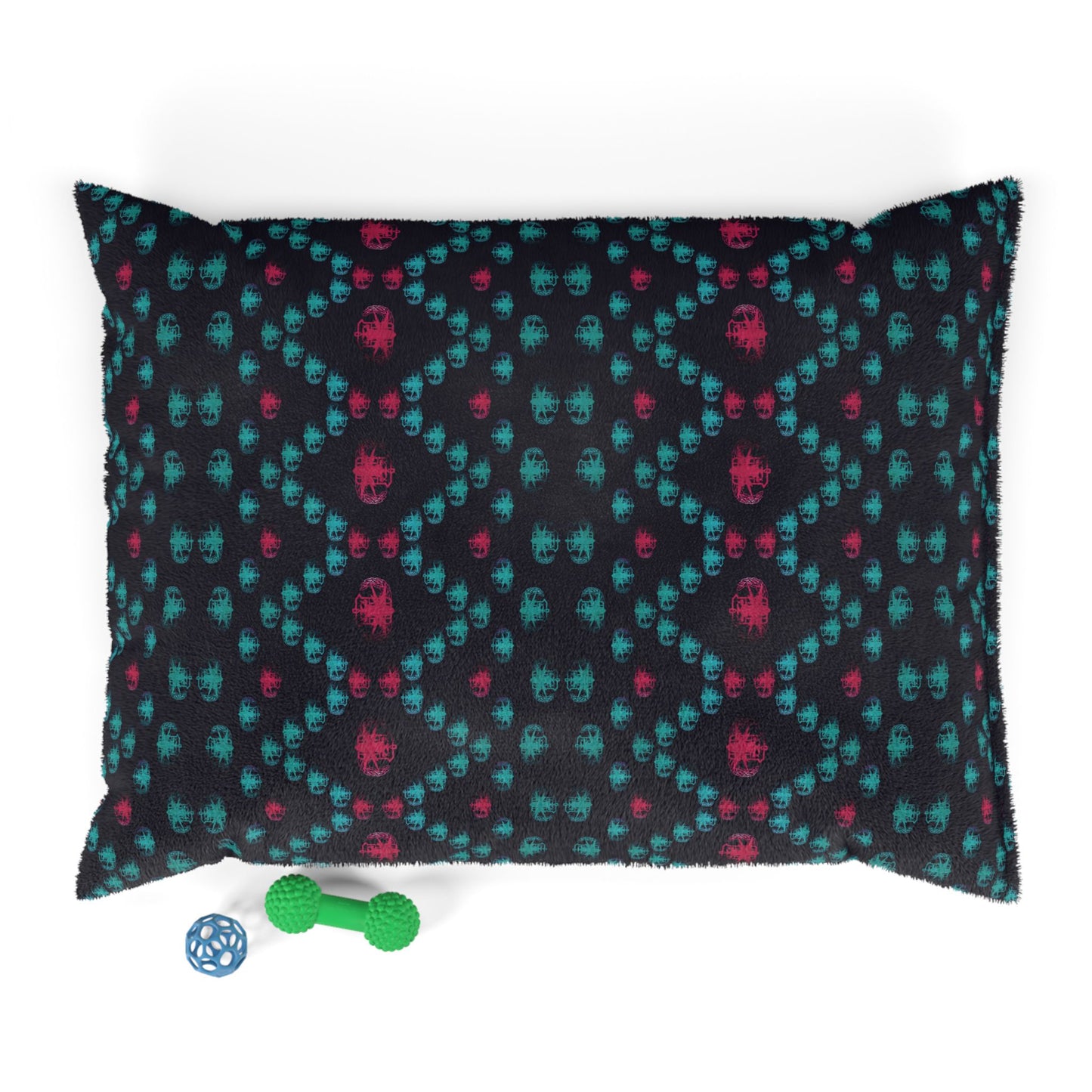 Pet Bed — "PSBT Aztec" (Pink & Turquoise)