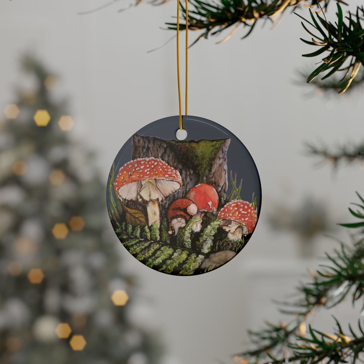 Ornament – "Everyone Gnomes I'm a Fungi"