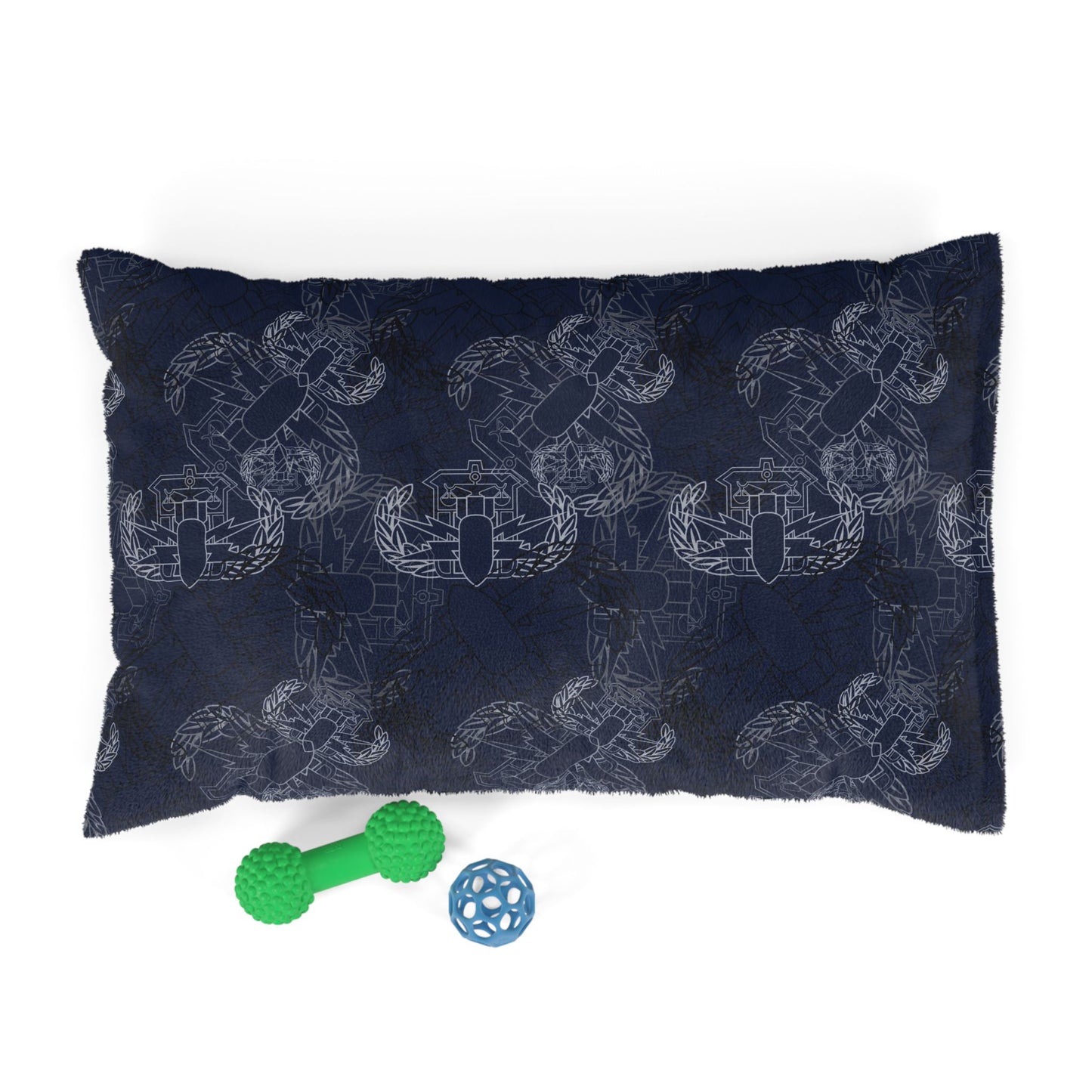 Pet Bed — "It's 5 o'clock Somewhere" PSBT (Blue on Black)