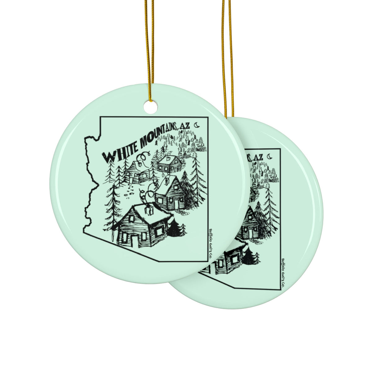 Ornament - "White Mountains, AZ Cabins"