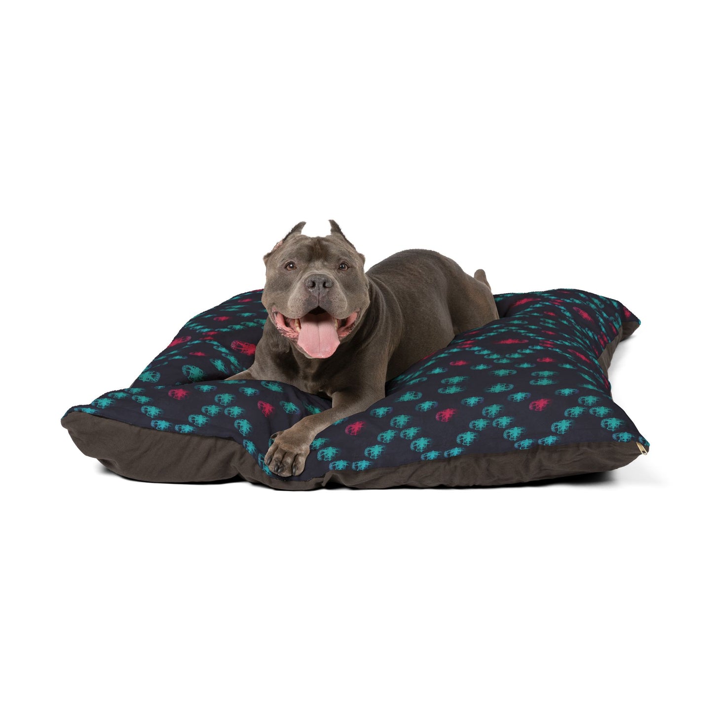Pet Bed — "PSBT Aztec" (Pink & Turquoise)