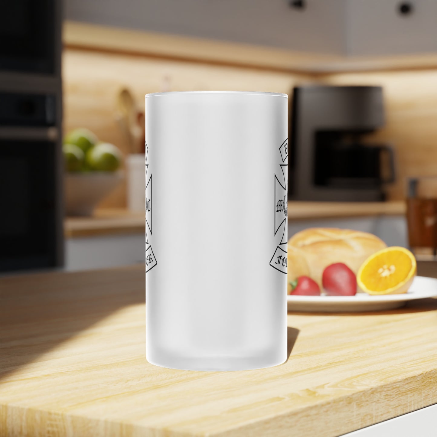 Frosted Glass Beer Stein — Classic Frosted Mug for Beer Lovers