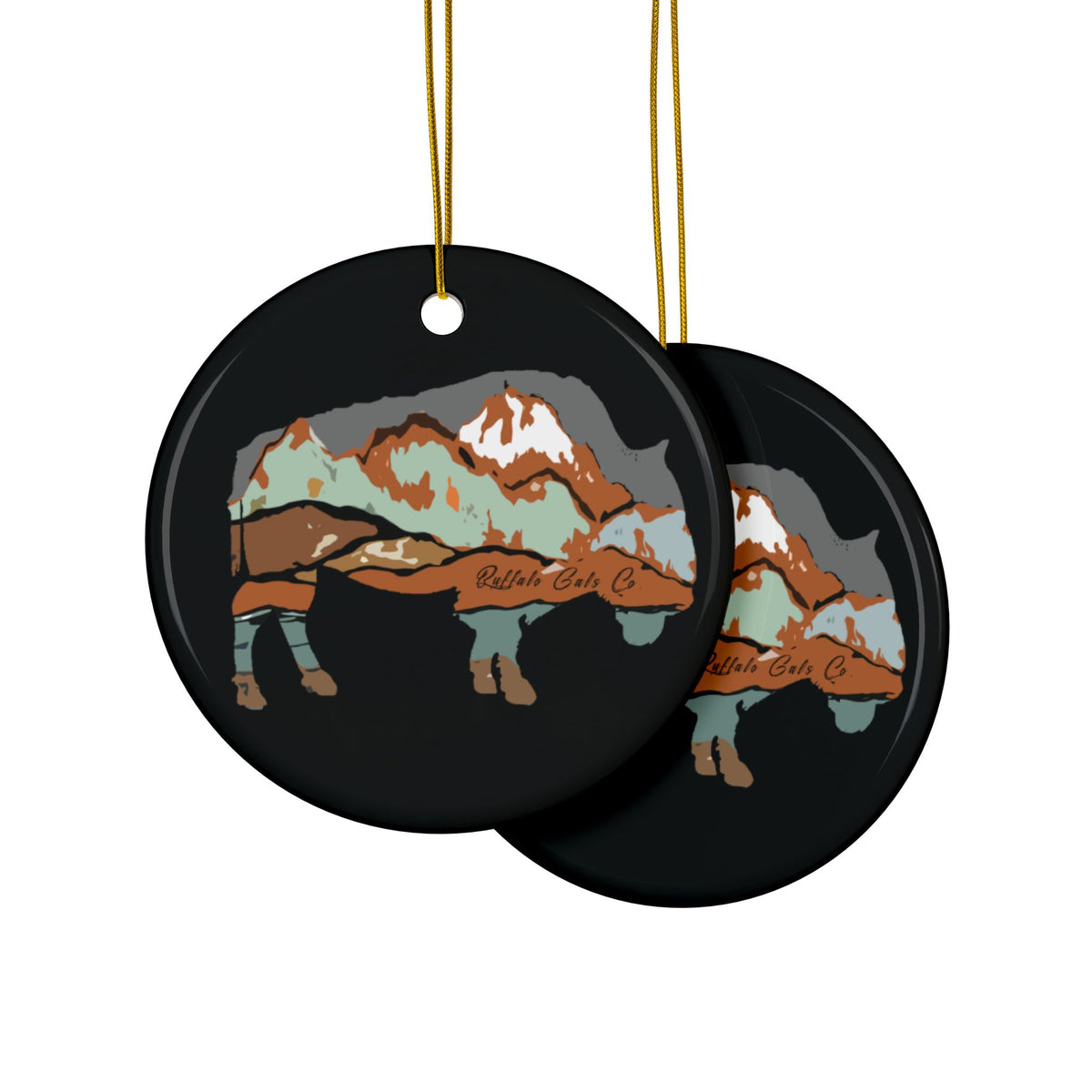 Ornament - "White Mountains Bison"