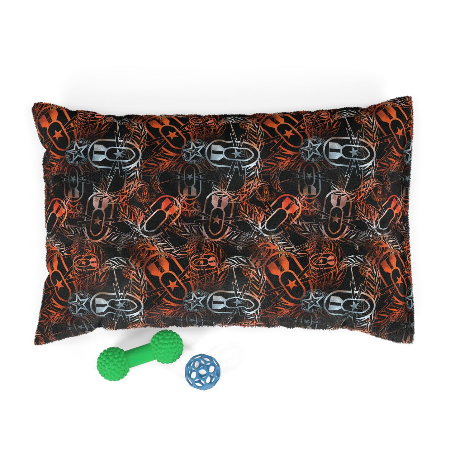 Pet Bed — "It's 5 o'clock Somewhere" (Orange on Black)