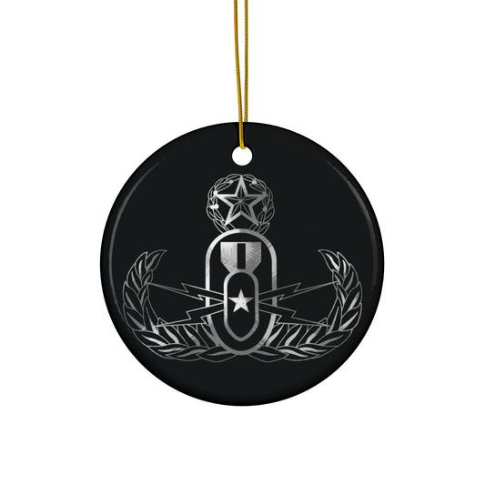 Ornament - "It's 5 o'clock Somewhere" (EOD Master Badge: BW)