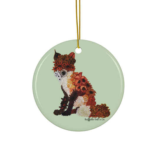 Ornament - "Floral Fox"