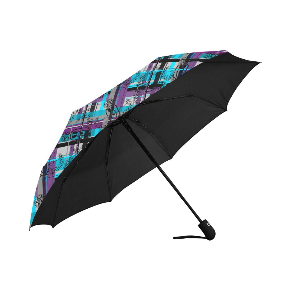 Umbrella - "EOD Plaid" (Purple & Turquoise)
