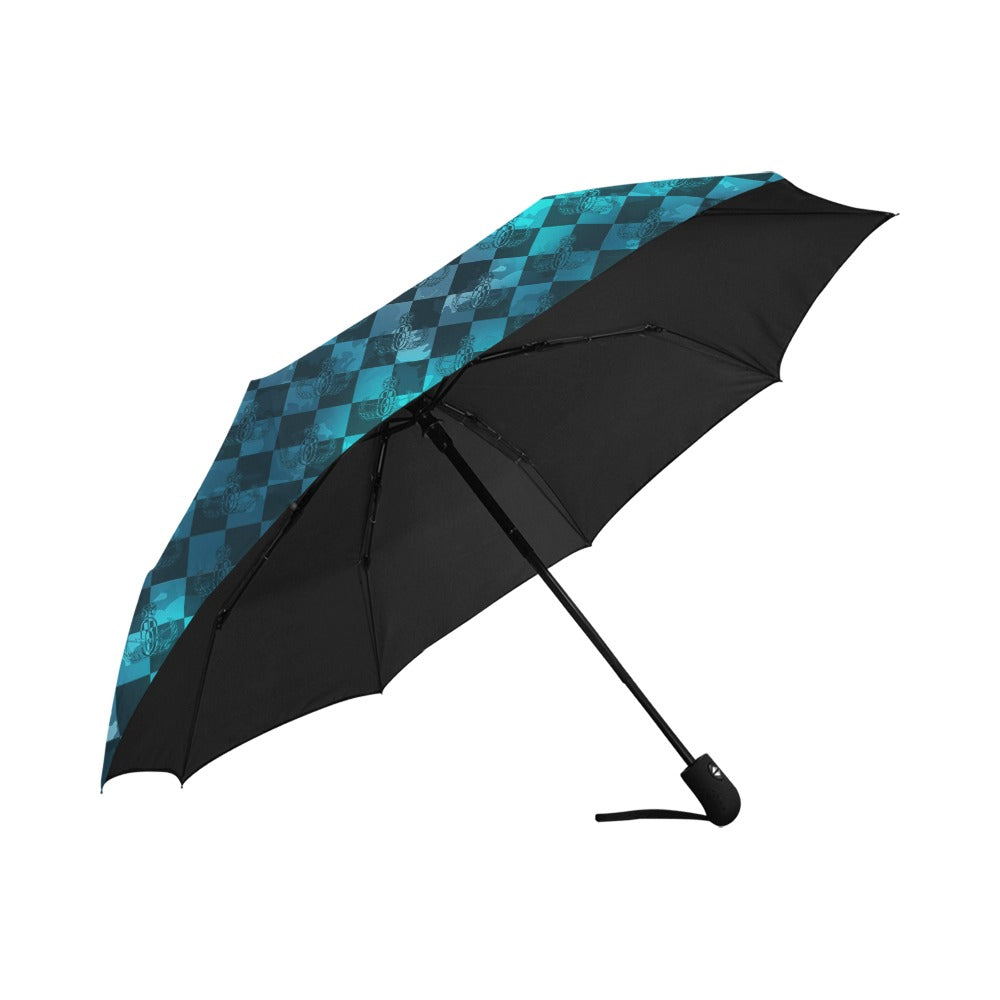 Umbrella - "EOD Buffoulage Checkered Flag" (Teal)