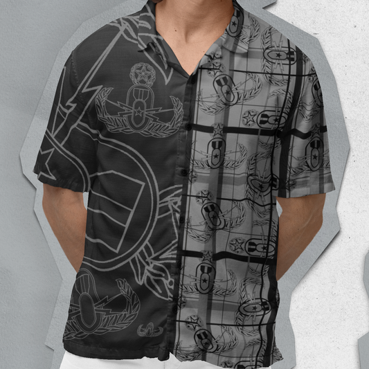Hawaiian Shirt - "The Crab in Black"