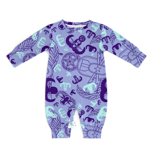 Baby Romper - "EOD Party" (Purple)