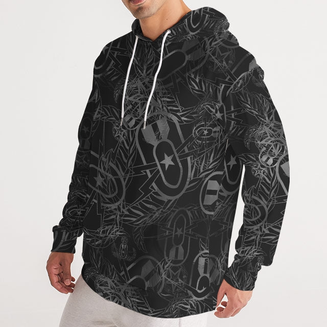 Hoodie - "It's 5 o'clock Somewhere" (Grey on Black)