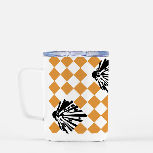 Travel Mug - "High Explosives Placard Harlequin"