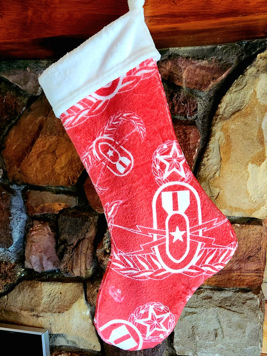 "EOD Santa" Stocking (Red)