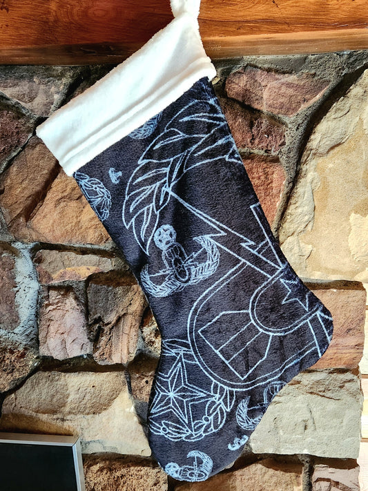 "The Crab in Black" Stocking (Black)