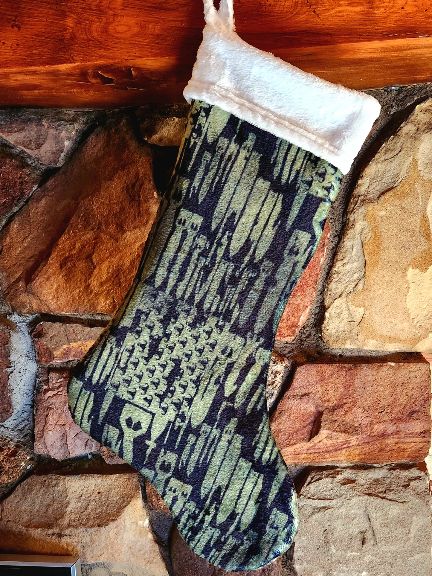 "OD Green Bomb Flag" Stocking (Green)