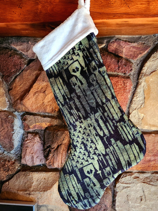 "OD Green Bomb Flag" Stocking (Green)