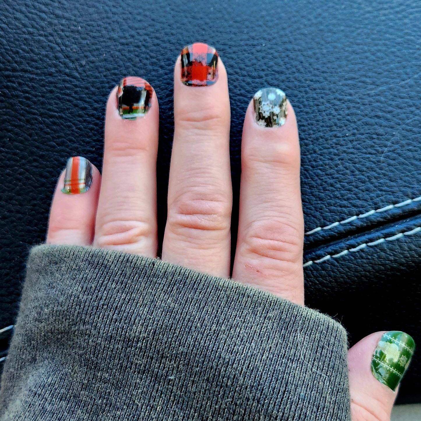 "Aztec Verde" Nail Art Strips