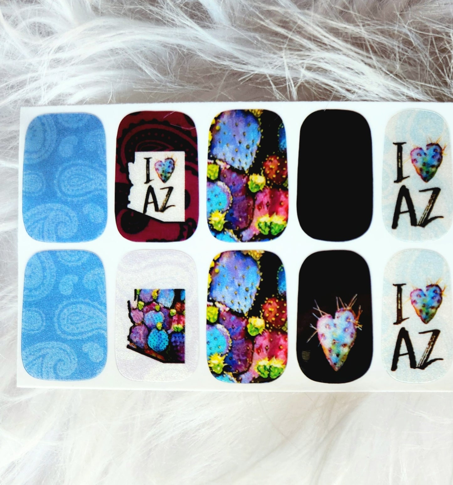 "I Heart AZ" Nail Art Strips