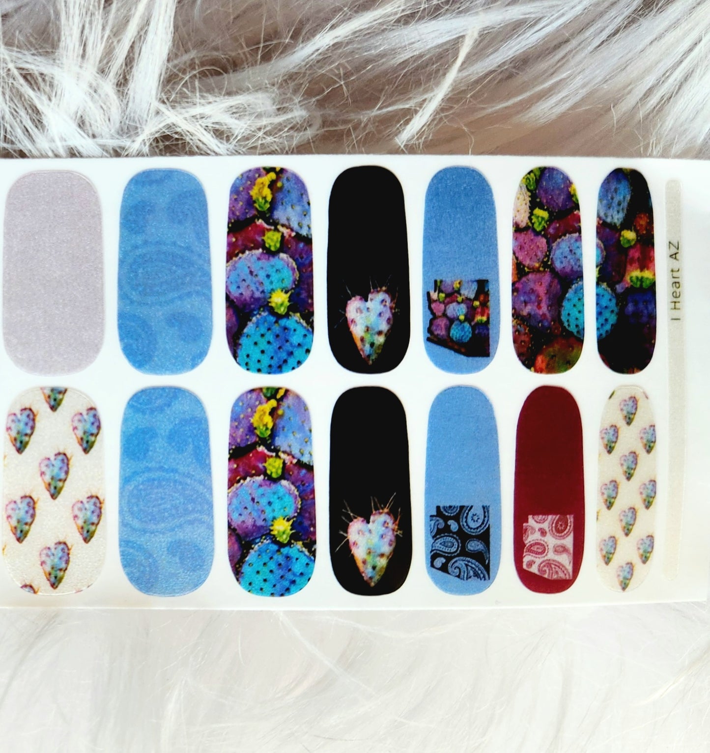 "I Heart AZ" Nail Art Strips