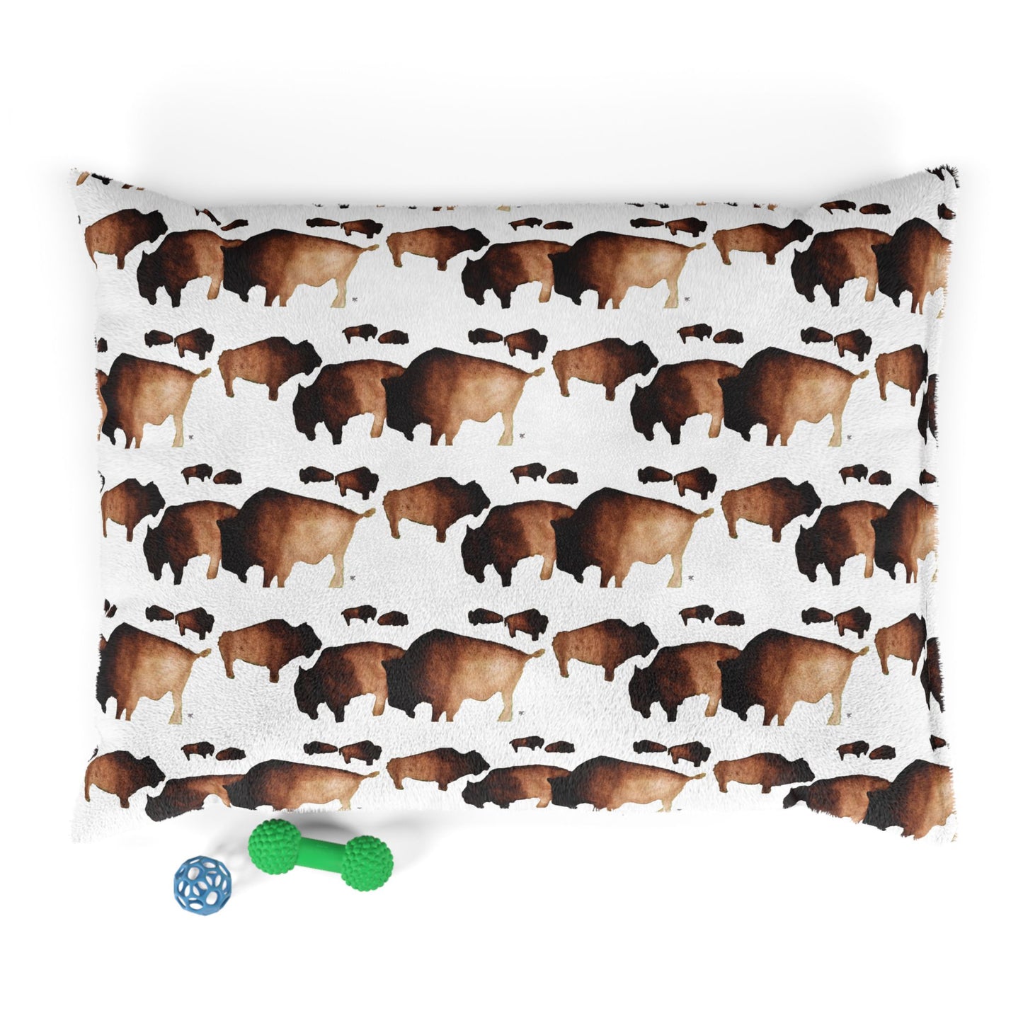 Pet Bed — "Bison Herd"