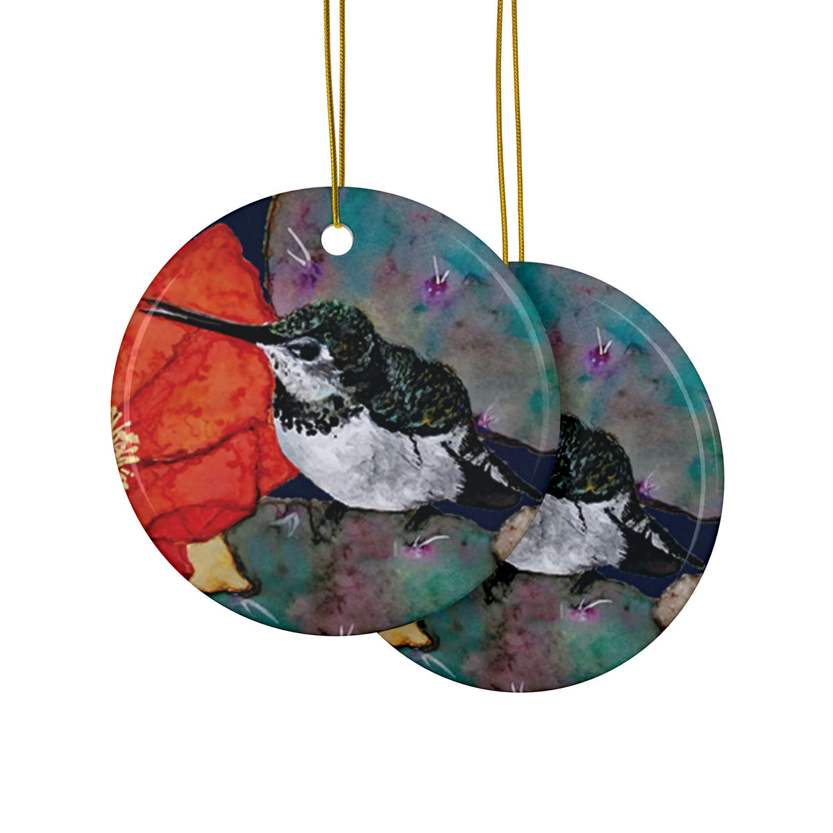 Ornament - "Piper, the Hummingbird"
