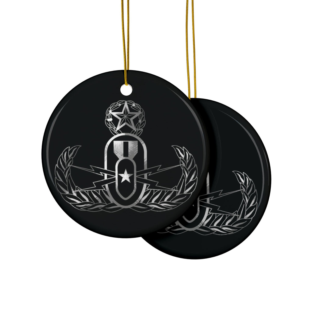 Ornament - "It's 5 o'clock Somewhere" (EOD Master Badge: BW)