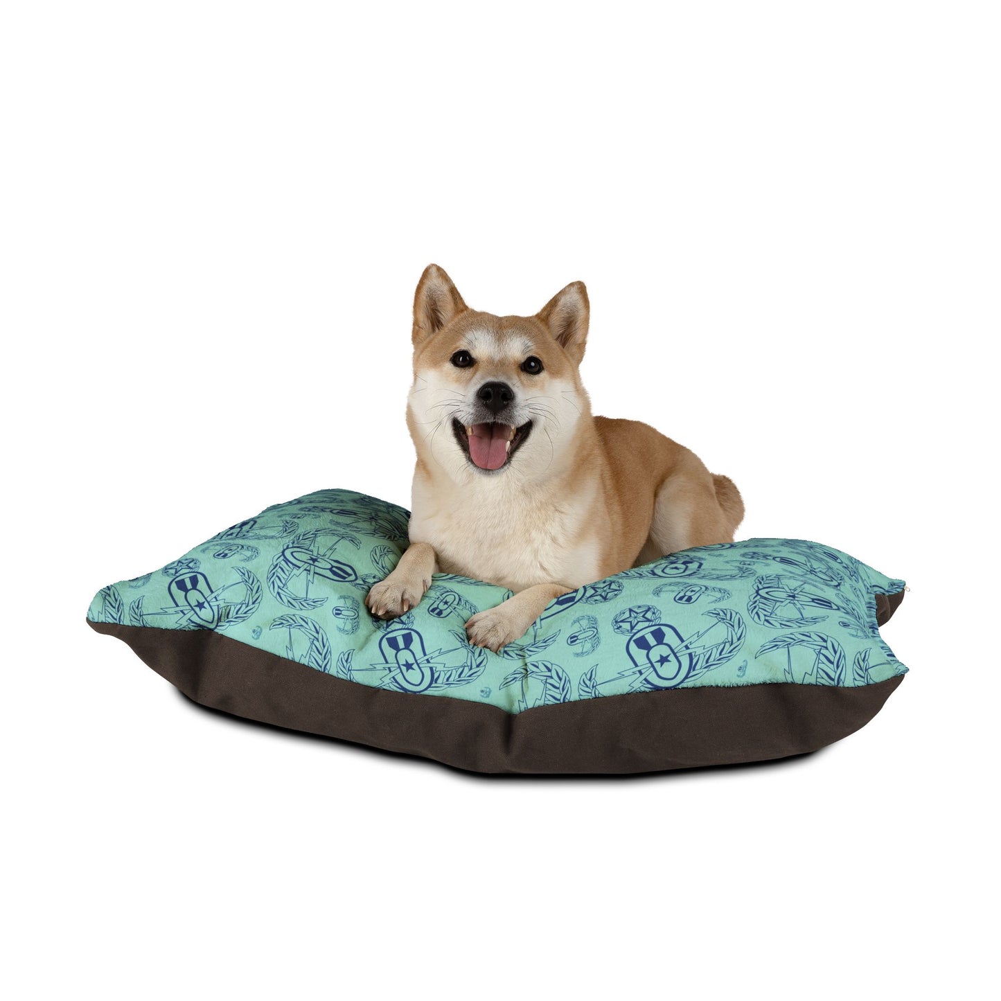 Pet Bed — "EOD Badges x 3" (Blues)