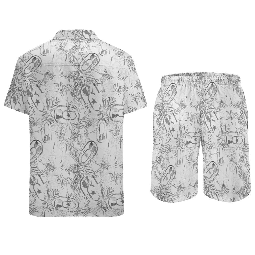 Leisure Beach Suit - "It's 5 o'clock Somewhere" (Silver)