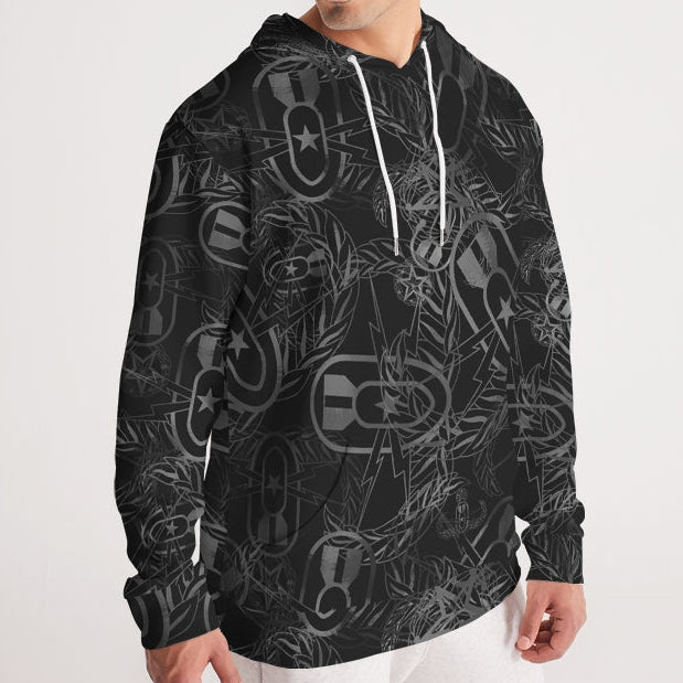 Hoodie - "It's 5 o'clock Somewhere" (Grey on Black)