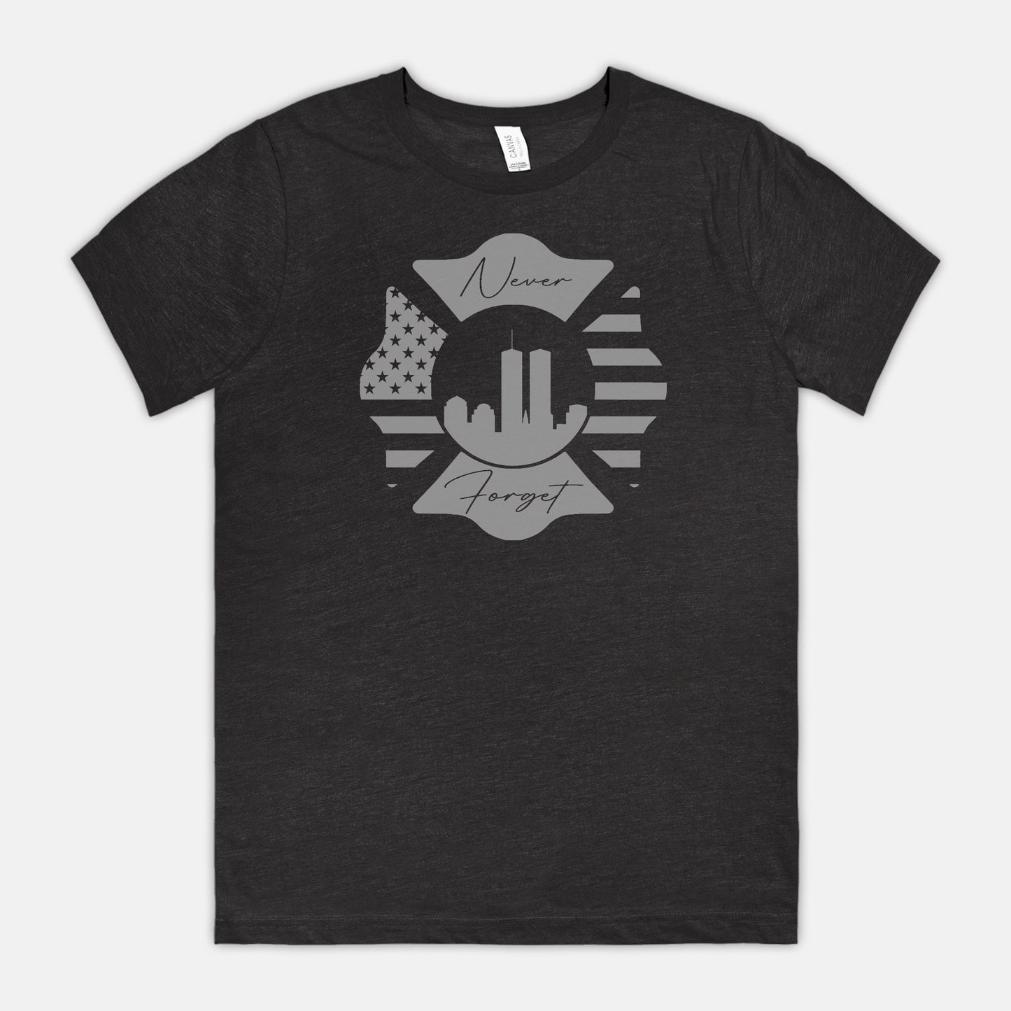 Soft T-shirt - "Never Forget" (Grey)