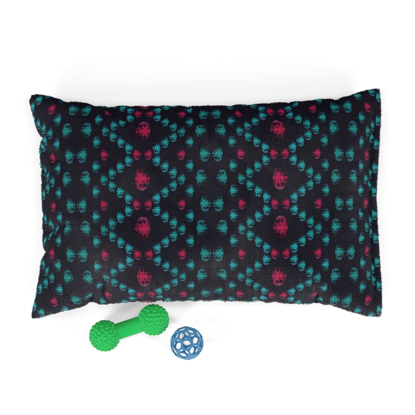 Pet Bed — "PSBT Aztec" (Pink & Turquoise)