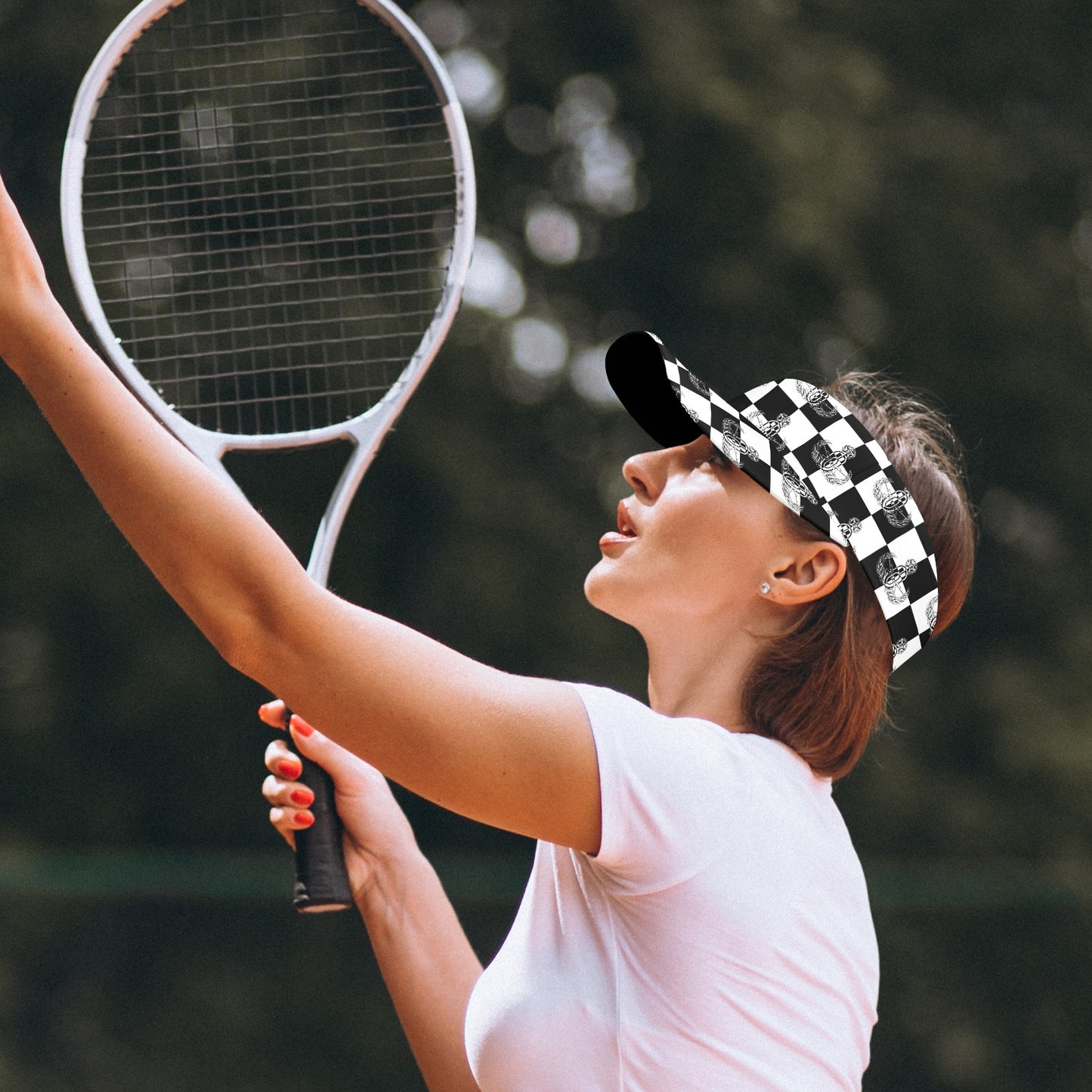 Sports Visor - "EOD Checkered Flag"