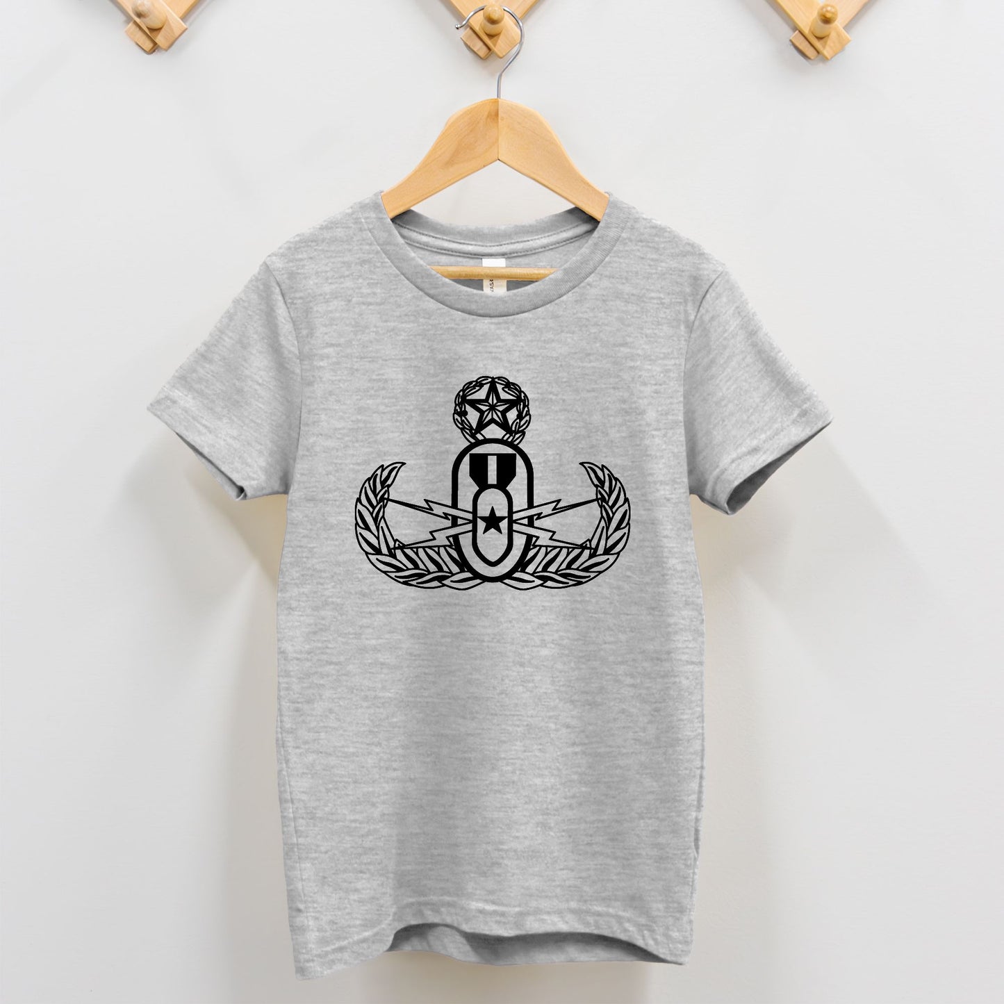 Toddler T-shirt - "EOD Master Badge" (Black on Grey)