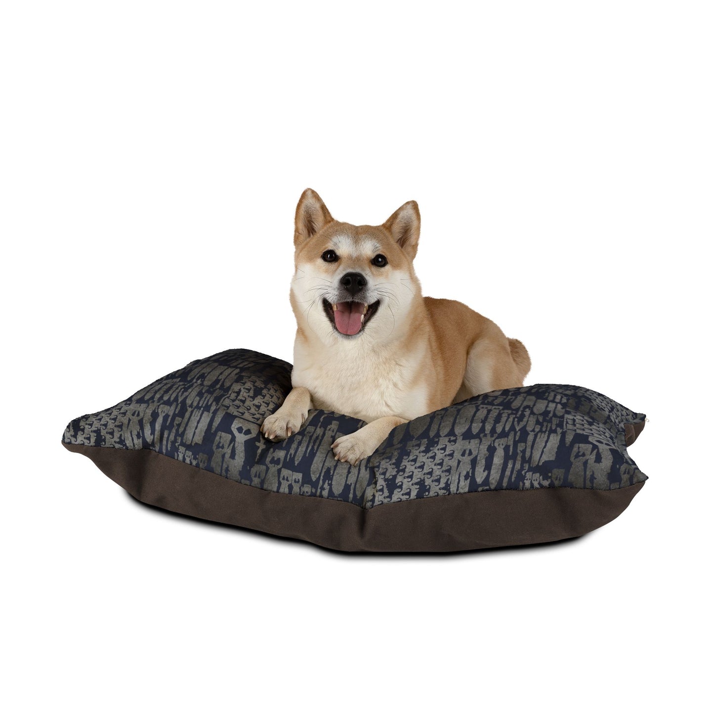 Pet Bed — "EOD Bomb Flag" (Grey on Blue)