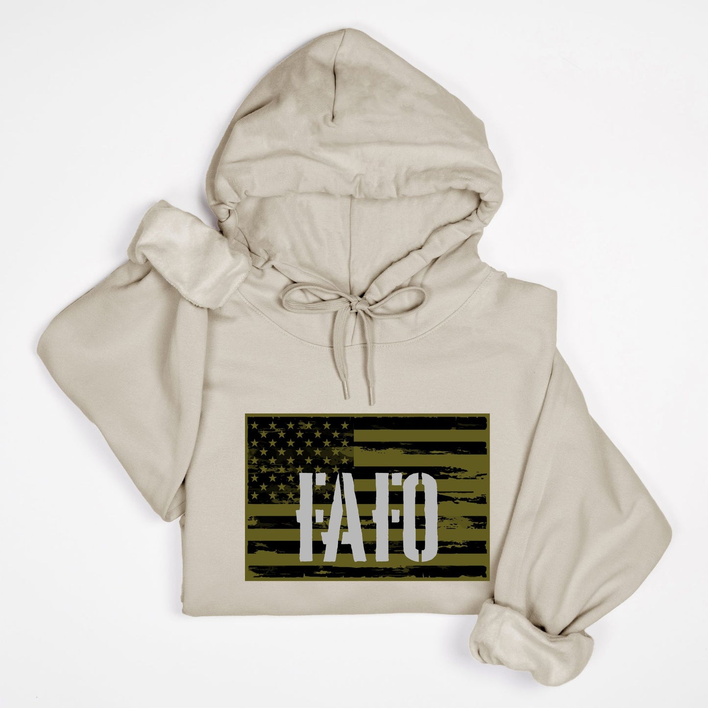 Hoodie - "FAFO" (Sand)